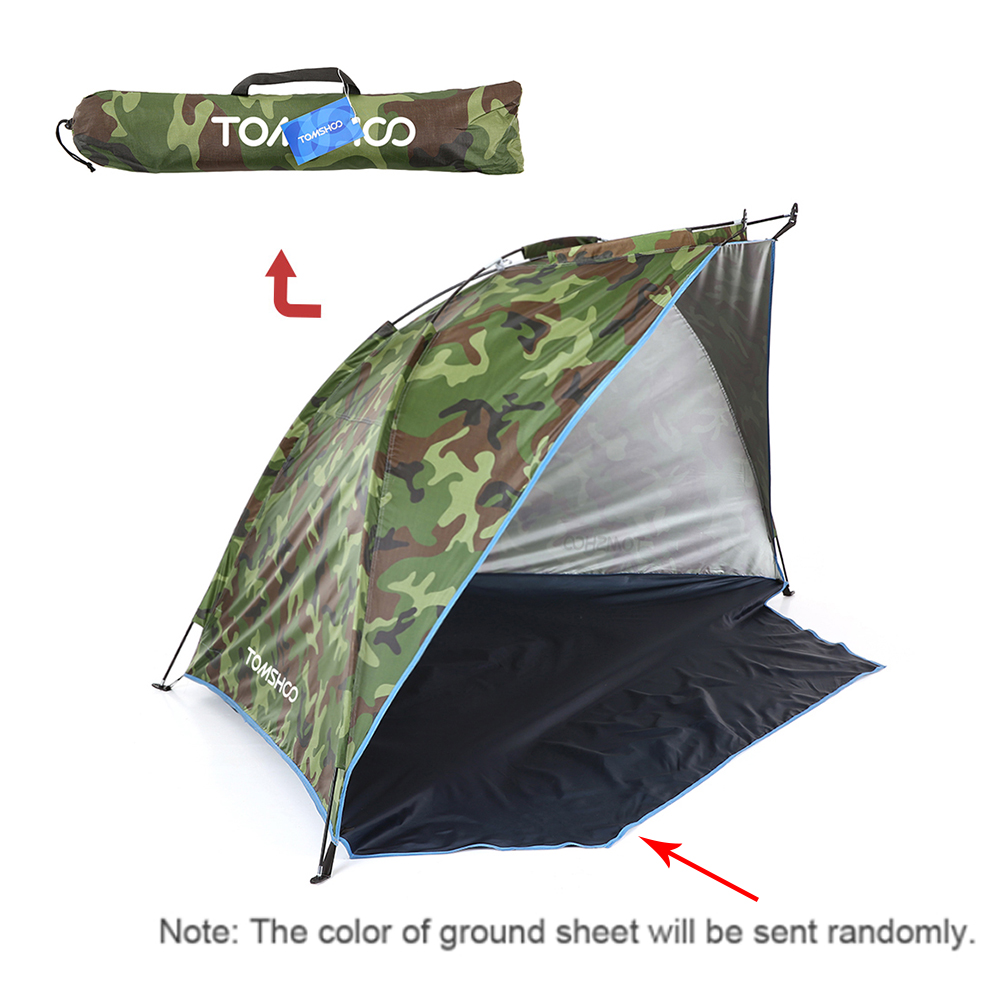 Cheap Goat Tents Ultralight Waterproof Camping Tent Single Layer Portable Tent Anti UV Coating UPF 30+ for Outdoor Beach Fishing Fine Mesh Door   